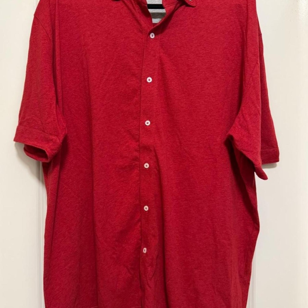 Left Coast Tee red button-up shirt